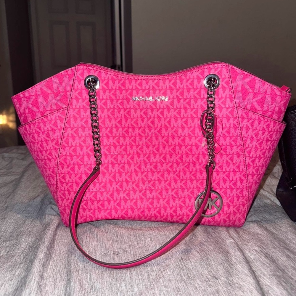 Michael Kors Hot Pink Tote Bag